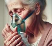 Old lady with chronic conditions
