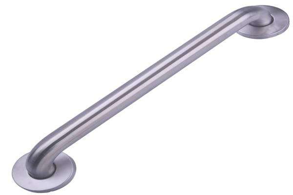 Wall-mounted stainless steel grab bar for bathroom safety